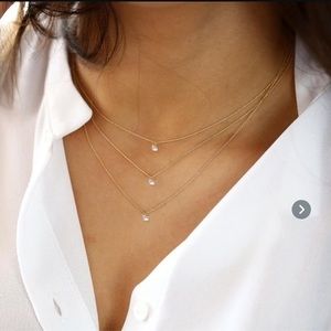 Gold Necklace delicate dainty minimalist